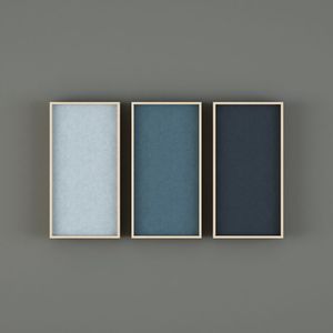 pannello acustico per interni / a muro / in MDF / in tessuto