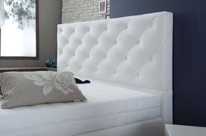 testiera per letto matrimoniale / moderna / in pelle / in tessuto