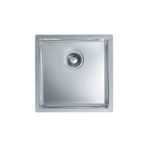 lavello a 1 vasca / in acciaio inox / quadrato