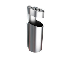 pattumiera pubblica / da parete / in acciaio galvanizzato / in acciaio inox