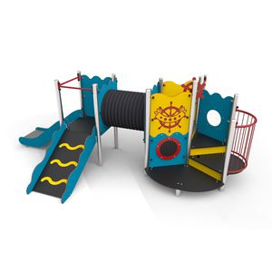struttura ludica per parco giochi / in metallo / in HDPE / in HPL