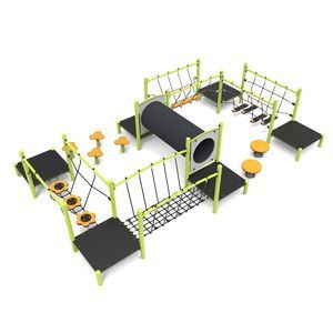percorso a ostacoli per parco giochi