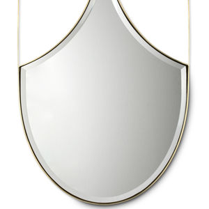 specchio da bagno a muro / classico / in ottone