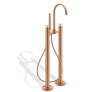 miscelatore per vasca / a pavimento / in ottone / da bagno