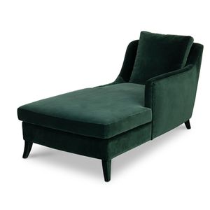 chaise longue moderna / in velluto