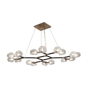 plafoniera moderna / in vetro / in ottone / da interno