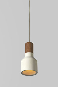lampada a sospensione / moderna / in quercia / in noce