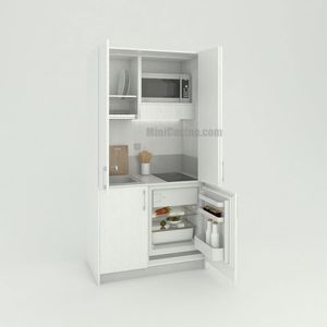 mini cucina a scomparsa / compatta / con elettrodomestici integrati / per monolocale