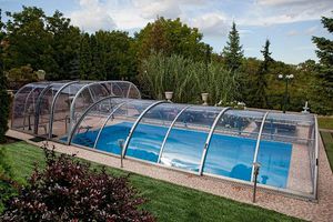 copertura per piscina bassa