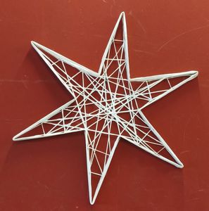 decorazione natalizia in fibra di vetro