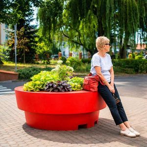 vaso da giardino in polietilene
