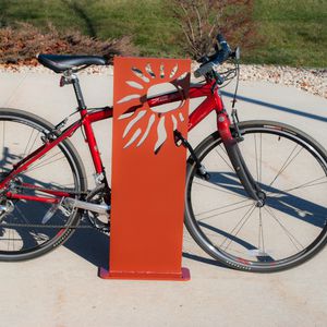 rastrelliera per biciclette a pavimento