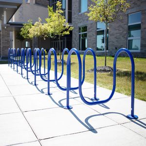 rastrelliera per biciclette a pavimento