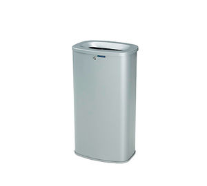 pattumiera pubblica / in acciaio inox / in acciaio galvanizzato / moderna
