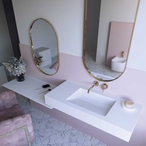 piano lavabo in resina