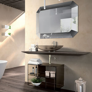 piano lavabo in rovere