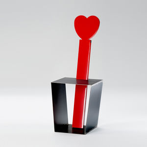 sedia design originale / in MDF laccato / in metallo verniciato / per uso contract