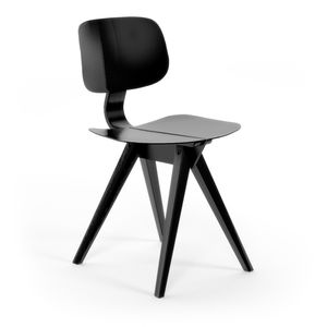 sedia design scandinavo / in quercia / in noce