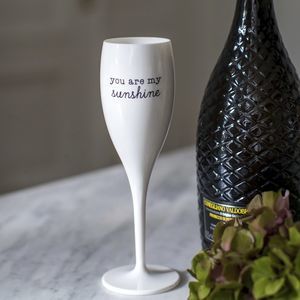 flûte per champagne in plastica riciclata