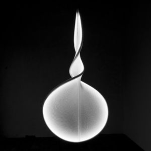 lampada a sospensione / moderna / in tessuto / fatta a mano