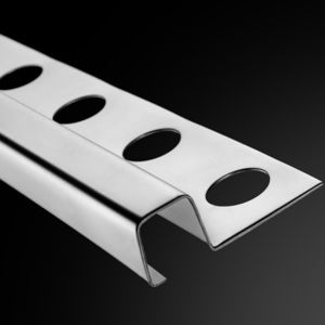 profilo di finitura in acciaio inox