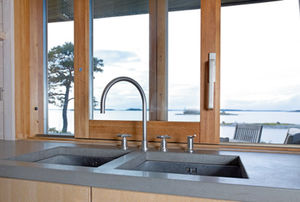 finestra scorrevole / in legno