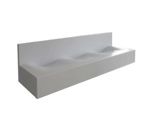 lavabo multiplo / da appoggio / rettangolare / in Corian®