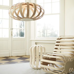 lampada a sospensione / moderna / in quercia / in Corian®