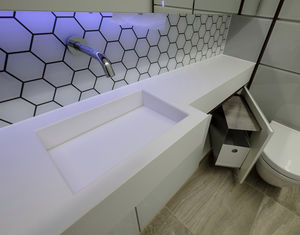 piano lavabo in Silestone®
