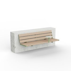 panca in acciaio inossidabile verniciato a polvere 1