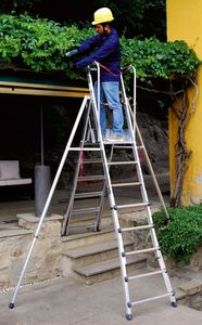 scala con piattaforma da lavoro