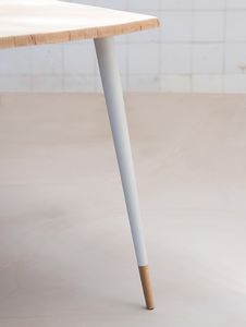 base per tavolo in legno