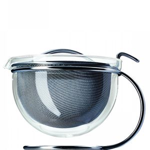 teiera in vetro borosilicato / in acciaio inossidabile / contract / per uso domestico