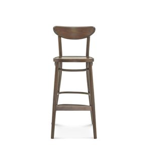 sedia alta classica / in legno / per ristorante