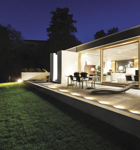 luce da incasso a pavimento / LED / tonda / da esterno