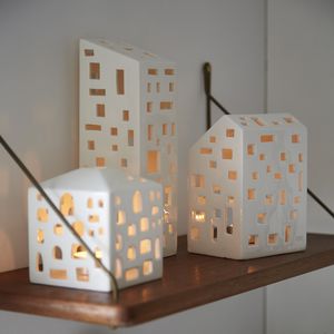 portacandelina in ceramica
