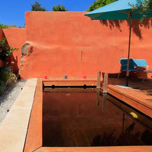 piscina interrata / in legno / su misura / con filtrazione biologica