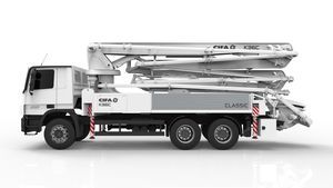 pompa per calcestruzzo montata su camion 1