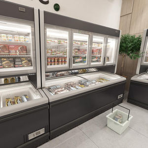 vetrina refrigerata con scaffali