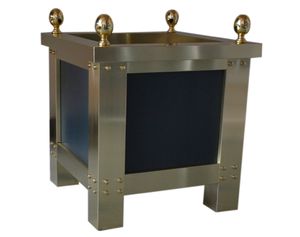 grande fioriera in ottone