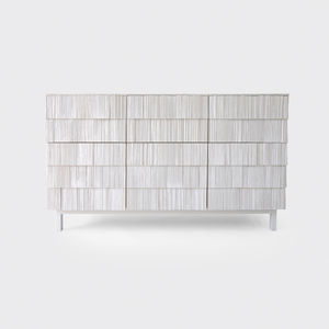 credenza moderna / in pino / grigia