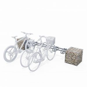 rastrelliera per biciclette a pavimento