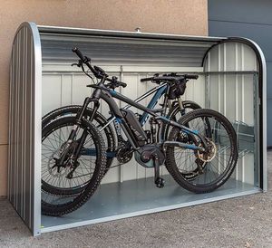 pensilina per biciclette in acciaio galvanizzato