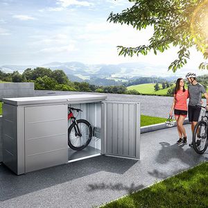 pensilina per biciclette in acciaio galvanizzato 1