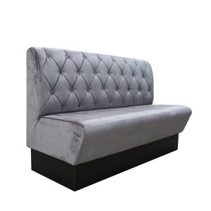 divanetto imbottito chesterfield / in tessuto / in ecopelle / per uso contract