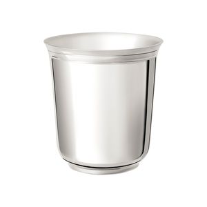 tazza in metallo argentato