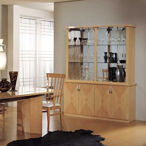 credenza con alzata contemporanea