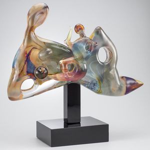 scultura in vetro di Murano