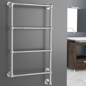 scaldasalviette elettrico / in acciaio inox / classico / da parete