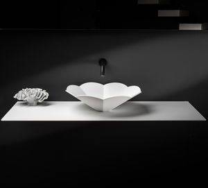 piano lavabo in acciaio inossidabile